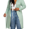 Plus Size Belted Cardigan